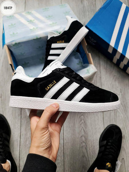 Adidas gazelle black original hotsell
