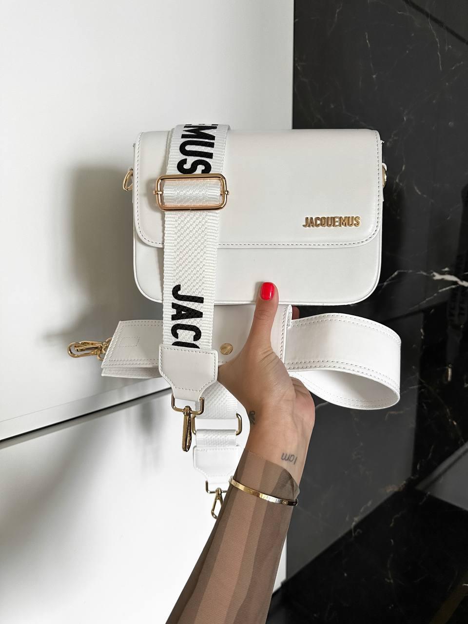 Жіноча сумка Jacquemus White (біла) елегантна повсякденна зручна сумка Gi31029 топ, фото 1