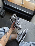 Чоловічі кросівки Air Jordan 4 Retro "Military Black" (білі із сірим) модні кроси NJ037 Найк топ, фото 3