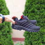 Чоловічі зимові кросівки Merrell Vibram (чорні з червоним) модні низькі кросівки 3910 Мерелл топ, фото 3