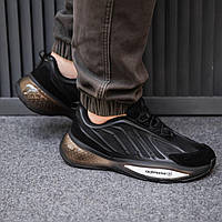 Мужские кроссовки Adidas Ozrah Black (черные) красивые спортивные повседневные кроссы 1929 cross