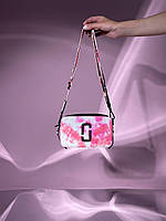 Женская подарочная сумка Marc Jacobs The Snapshot Tie Dye Pink (розовая) KIS02054 стильная сумочка Марк Якобс
