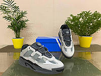 Мужские кроссовки Adidas Niteball (серые с чёрным) молодёжные удобные спортивные кроссы D311 top