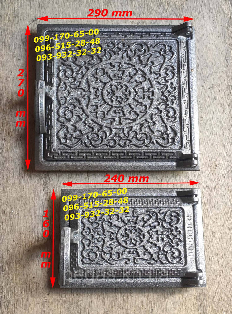 Дверцята чавунні печені грубу, барбекю, мангал, печі, буржуйка, чавунне лиття, фото 1