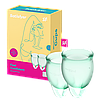 Менструальна чаша для критичних днів - набір Satisfyer Feel Confident (light green), 15мл і 20мл, фото 10