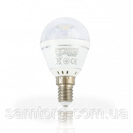 Лампа світлодіодна Евросвет Р-5-4200-27С, фото 1