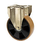 УСИЛЕННЫЕ колеса для тележек из полиуретана с неповоротной крепежной ...
