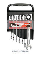 Набор ключей комбинированных с трещоткой YATO YT-0208  Baumar - Знак Качества