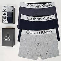 Набор нижнего белья в коробке. Комплекты мужского белья 3шт Calvin Klein. Мужские трусы-боксеры Кельвин Кляйн