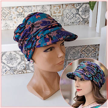 Шапка трикотажна з козирком на підкладці KEPPI-1