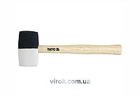 Молоток гумовий YATO 2-шаровий Ø= 44 мм з дерев. ручкою, m= 230 г, l= 259 мм [12/48] Baumar - Знак Качества