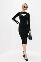 Sewel Платье с болеро PW885 (46-48, черный, 50% вискоза, 28% ПБТ, 22% нейлон)