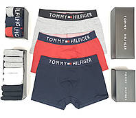 Томми Хилфигер Боксерки трусы 3шт и носки 9 пар Tommy Hilfiger Подарочный набор нижнего белья мужского