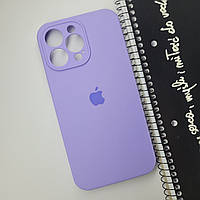 Надежный силиконовый чехол с закрытой камерой для iPhone 14 Pro Max (сиреневый) на телефон айфон 14 про макс