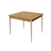Обеденный стол на деревянных ножках в цвете лак-ольха МОНО квадрат ф-ка Неман 880*880*750 мм