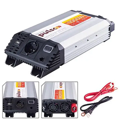 Перетворювач напруги PULSO/ ISU-1000/12V-220V/ 1000W/USB-5VDC2.0A/синусоїда/клеми ISU-1000