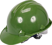 Каска для захисту голови VOREL зелена з матеріалу HDPE [30] Baumar - Знак Качества
