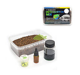 Набір стік / метод мікс Rybalych Method Stick Mix 4в1 Конопля 400гр (пелетс 2мм, поп-ап 8 мм, флюороліквід, ліквід)