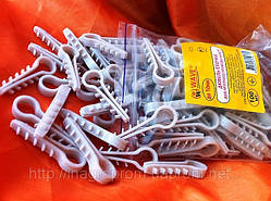 Дюбель-ялинка до 10 мм для круглого кабелю/проводу 