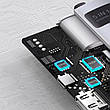 USB-Хаб Baseus Metal Gleam Series 5-in-1 30Hz Version (3xUSB3.0 + 4KHD + Type-C) gray, фото 8