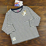 Смугастий бавовняний реглан на дівчинку з Поні Розмір 98, фото 4