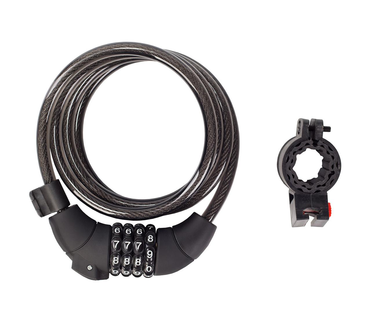 Кодовий замок Green Cycle GLK-189 у силіконовій обоймі 10x150 см, зміна коду, світлодіодна підсвітка