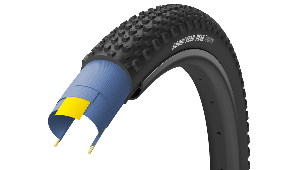 Покрышка 700x40 (40-622) GoodYear PEAK tubeless complete, folding, black, 120tpi