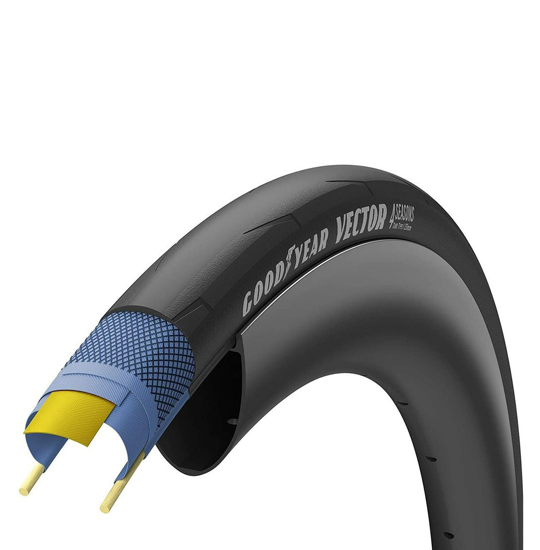 Велопокришка 700x28 (28-622) GoodYear VECTOR 4Seasons Tubeless Complete, Black