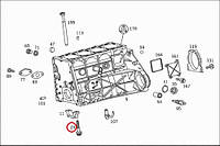 Болт крепления коренного бугеля коленвала MB Sprinter/Vito CDI (M11x1,5x62 Torx ) код 441.021