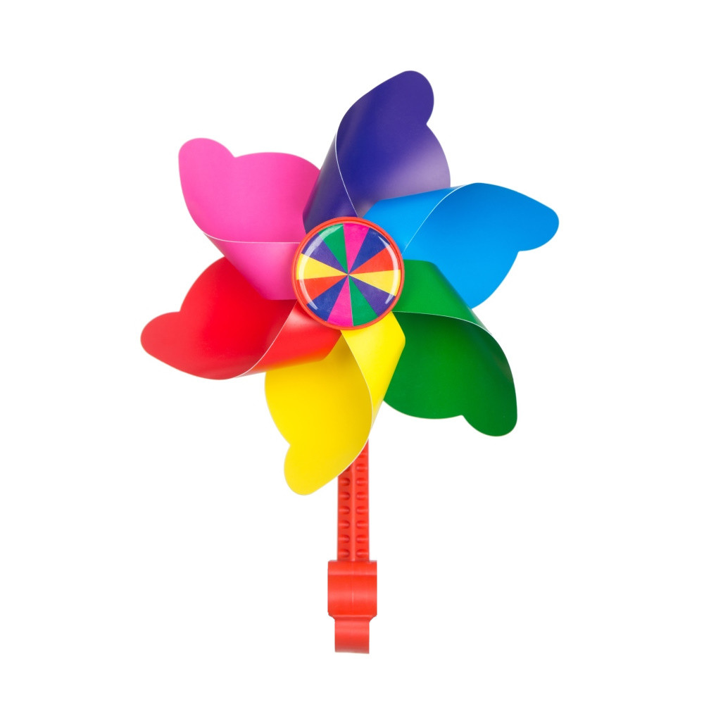 Вітряк дитячий Green Cycle GCW-04 кріплення на кермо, веселка