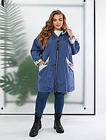 Жіночий плащ-куртка, норма та батал, р.48-58, різні кольори