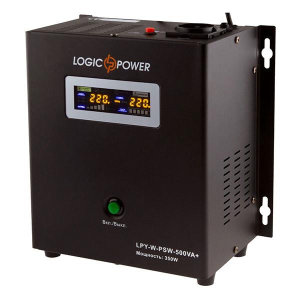 Безперебійний блок живлення LogicPower LPY-W-PSW-500VA+, Чорний
