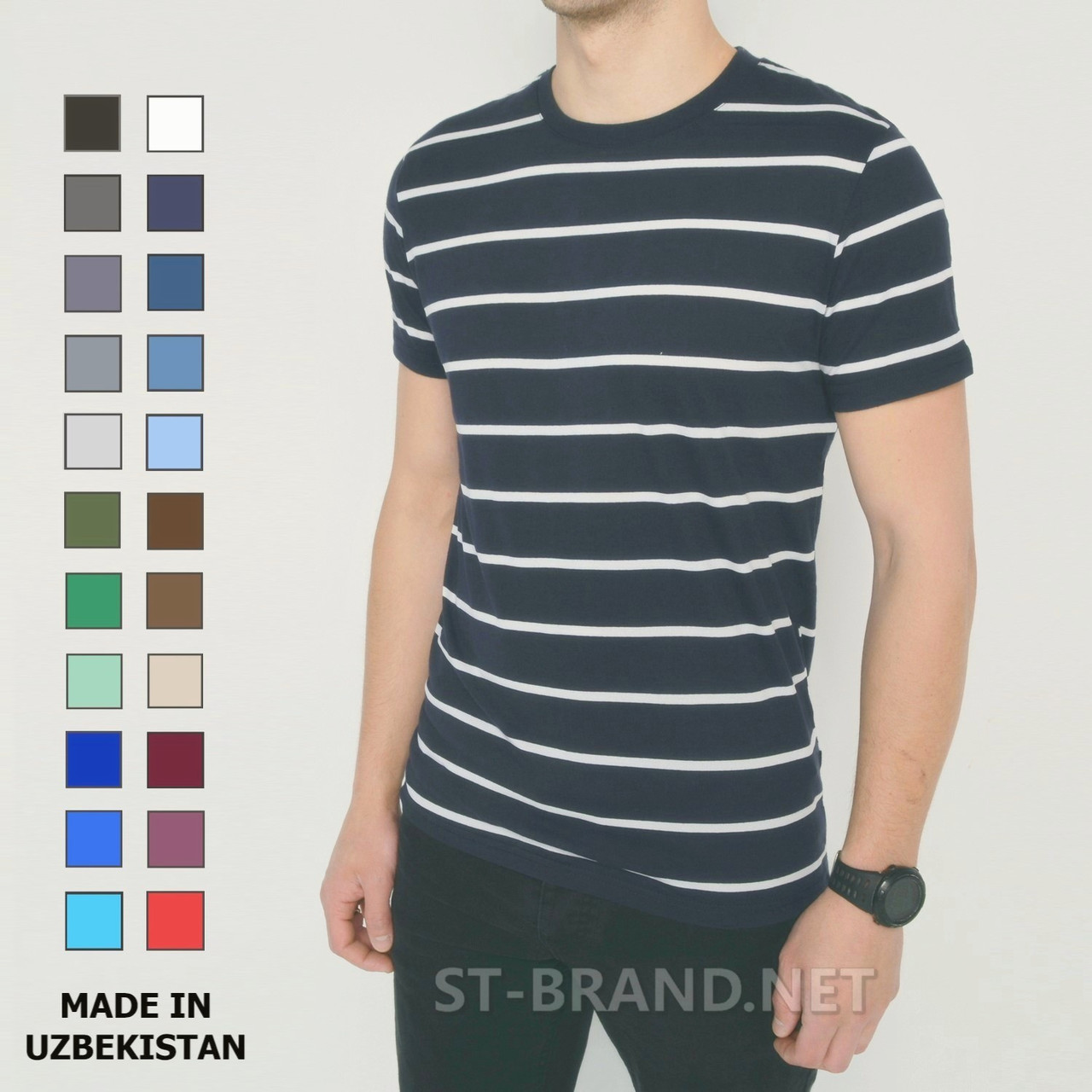 48,50,52,54. Чоловіча футболка 100% Cotton - темно-сіра
