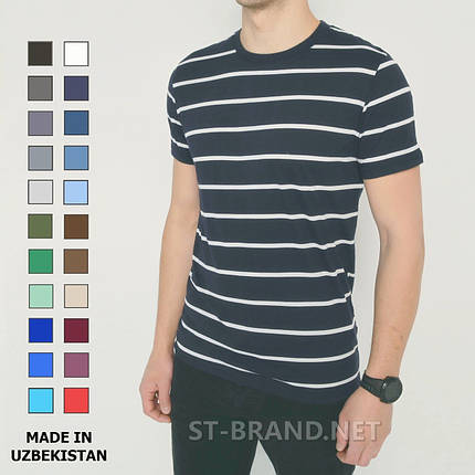 48,50,52,54. Чоловіча футболка 100% Cotton - темно-сіра, фото 1