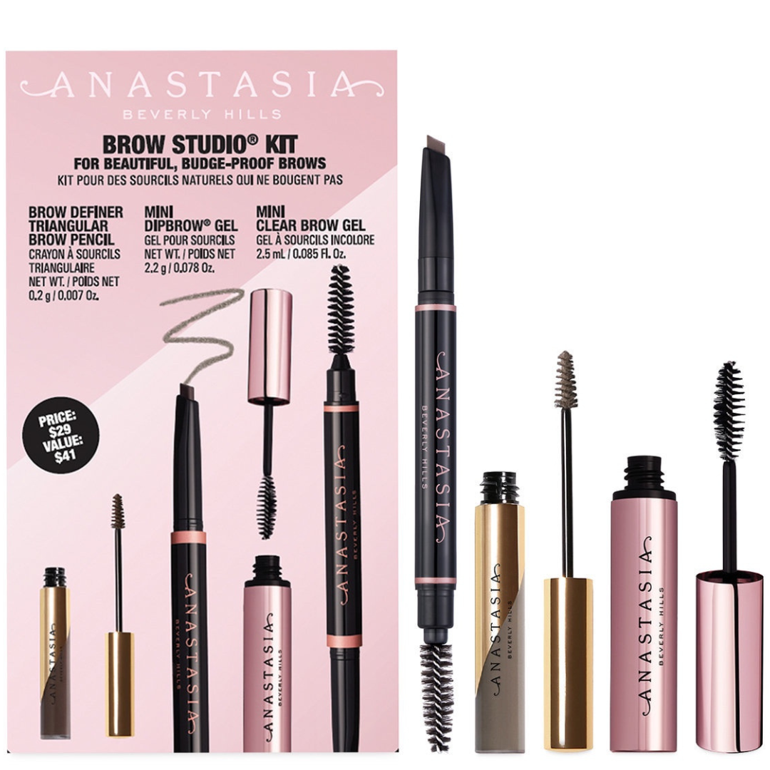 Базовий набір для макіяжу брів Anastasia Beverly Hills Brow Studio Kit Taupe 0.2 г + 2.2 г + 2.5 мл