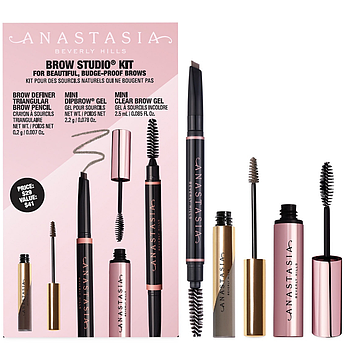 Базовий набір для макіяжу брів Anastasia Beverly Hills Brow Studio Kit Taupe 0.2 г + 2.2 г + 2.5 мл