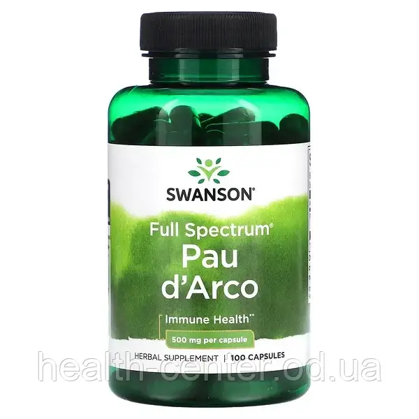 Кора мурашиного дерева (Пау Дарко)  500 мг 100 капс для імунітету Swanson США