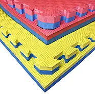 Мат татамі з бортиком Izolon Eva Sport 100 кг/м3 100х100х4 см, фото 4