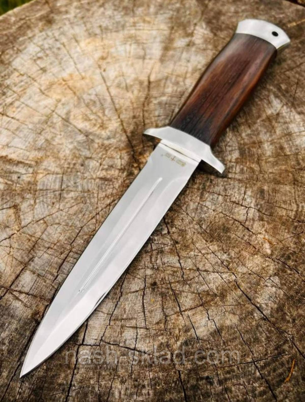 Ніж бойовий фінка розвідника НКВД, упор під палець, зручна ручка, суперякість