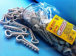 Дюбель-хомут-ялинка 12х6 для плоского кабелю або дроту 