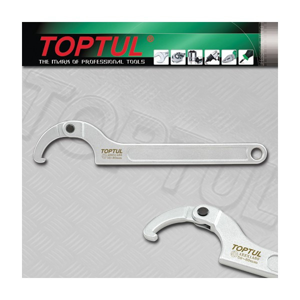 Ключ шарнірний для круглих шліцьових гайок 35-50мм Toptul AEEX1A50 (Тайвань)
