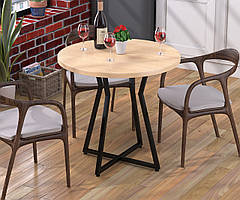Круглий стіл Кейтлін Loft Design Дуб Борас