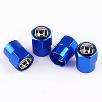 Ковпачки на ніпель захисні для Хонда Short Blue Honda, 4 шт.
