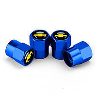 Ковпачки на ніпель для шевроле Short Blue Chevrolet, 4 шт.