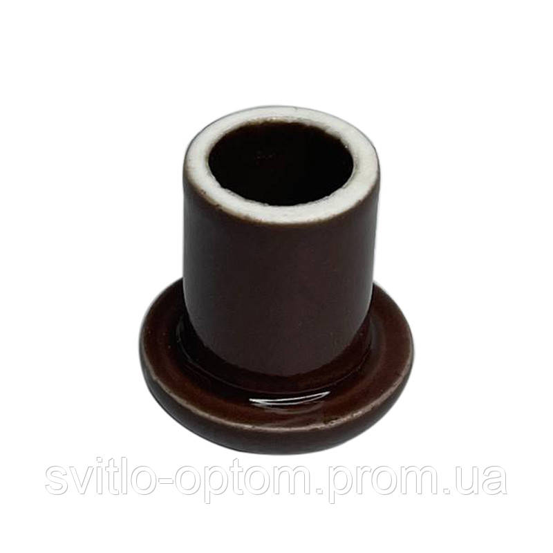 Кабельний керамічний прохід для ретро проводки темно-коричневий Premium - фото 2 - id-p1889093312