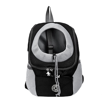Рюкзак-переноска Venxius D-07 Black L для кішок і собак