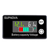 Індикатор заряду акумулятора % вольтметр 8-100В Li-ion LiFePO4, SUPNOVA, фото 2