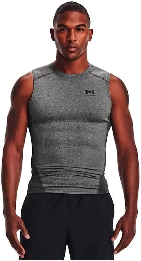 Майка компрессійна чоловіча Under Armour Men's HeatGear® Armour Sleeveless Shirt (1361522-090), фото 1