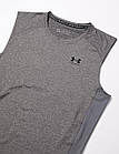 Майка компрессійна чоловіча Under Armour Men's HeatGear® Armour Sleeveless Shirt (1361522-090), фото 4