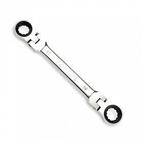 Ключ накидний з тріскачкою і шарніром 16х18мм Toptul AOAE1618 (Тайвань), фото 1